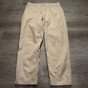 Zara Orgins Pants Mens 34 Beige Chino 34x29 Casual Cotton Minimal Classiccore